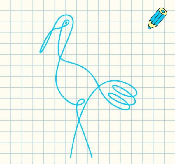 Рисование одной линией для детей