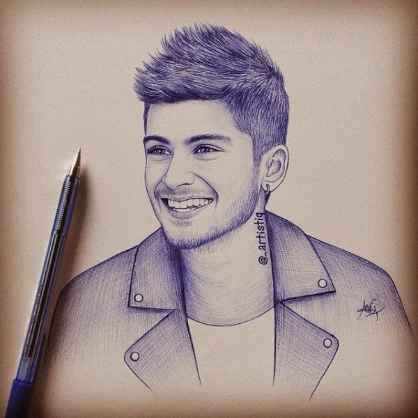 Зейн Малик рисунки