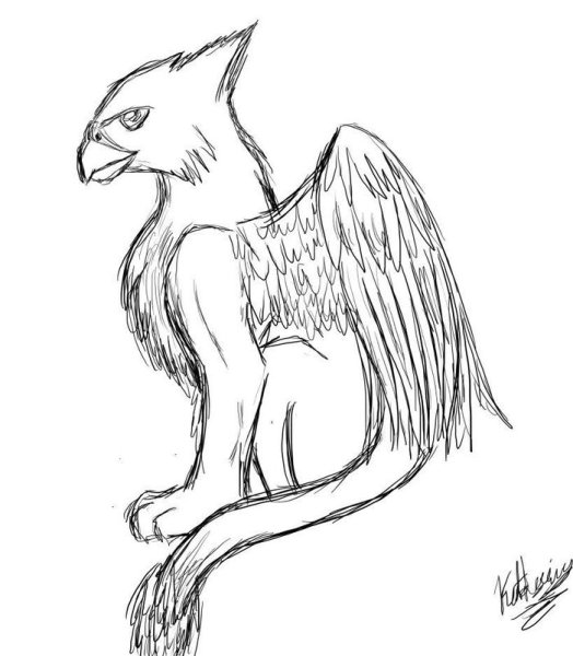 Мифические существа карандашом