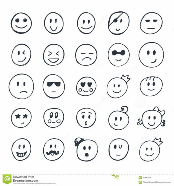 Смайлик на бумаге