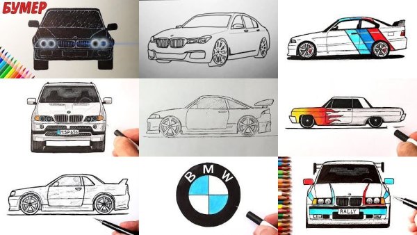 BMW e39 рисунок