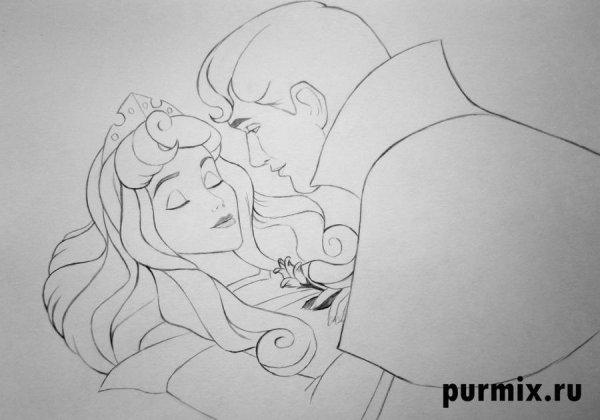 Рисунок спящей красавицы