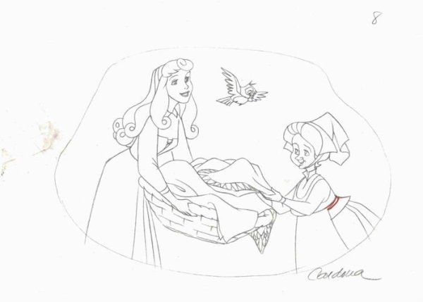 Шарль Перро спящая красавица рисунок