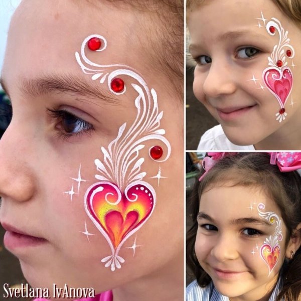 Аквагрим рисунки для начинающих