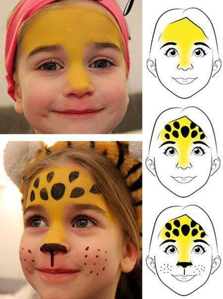 Аквагрим для детей легкий для девочек