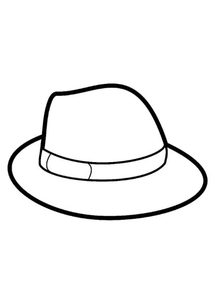 Шляпка контур