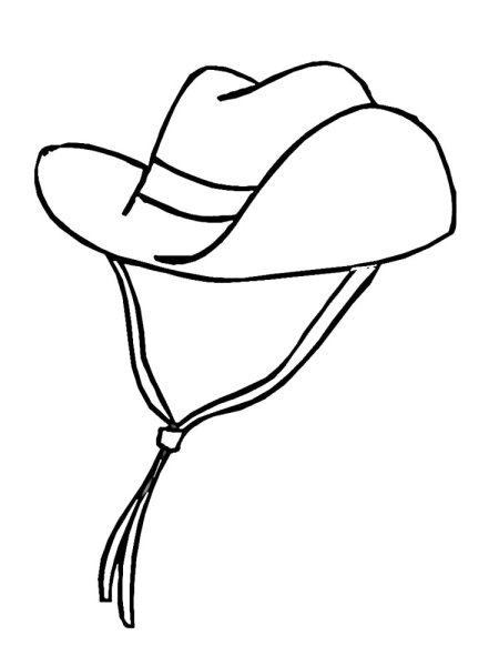 Контур шляпы для аппликации