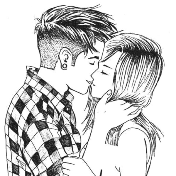 Рисунки для срисовки пары легкие