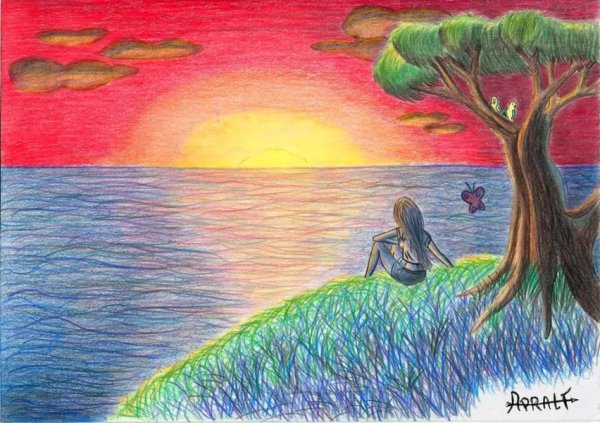 Рисование на тему природа