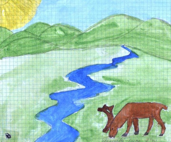 Рисунок на тему лето карандашом