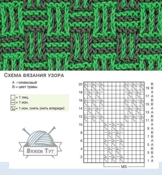 Флорентийский узор ленивый жаккард