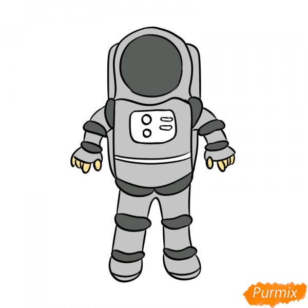 Космонавт раскраска для детей