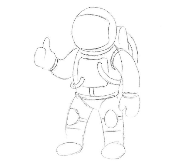 Тату космонавт эскизы
