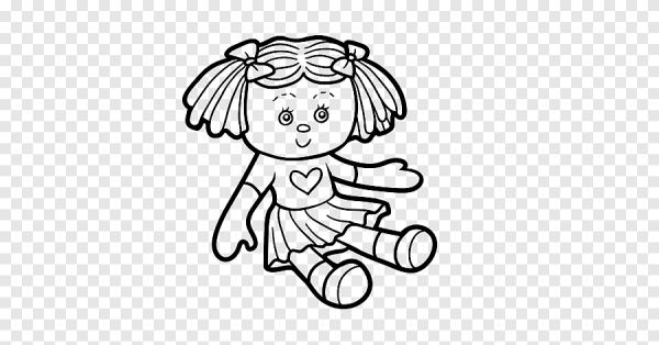 Кукла игрушка раскраска