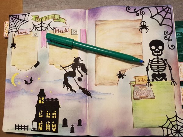 Идеи на Хэллоуин для скетчбук