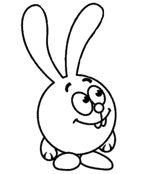 Крош из смешариков раскраска