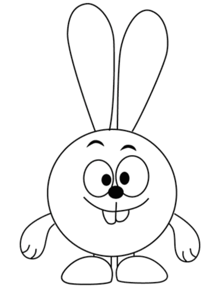 Крош из смешариков раскраска