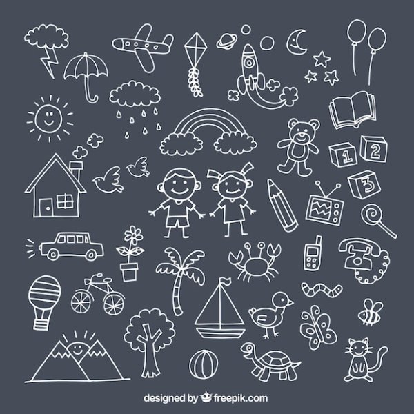 Детские рисунки мелом