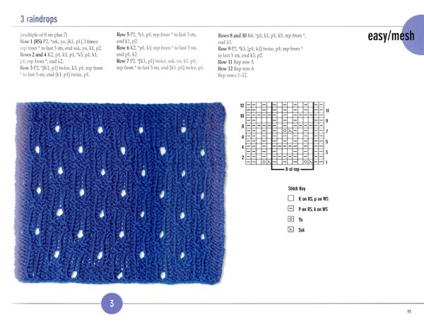 Схема дырочек вязание спицами