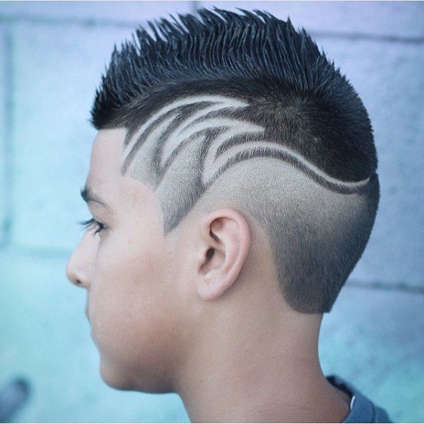 Мужская стрижка с молнией