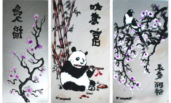 Векторные пейзажи в японском стиле