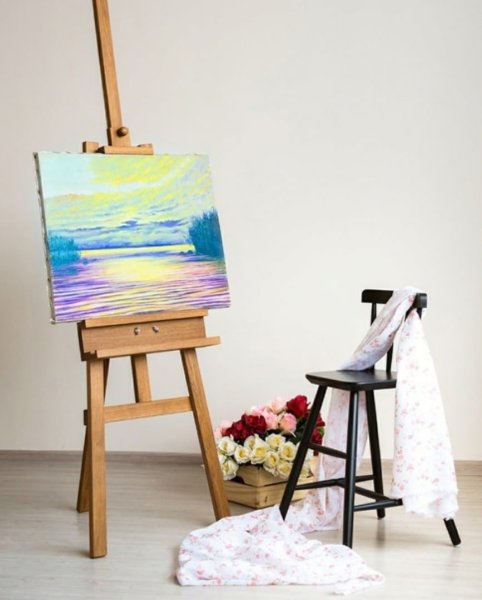 Мольберт нарисованный