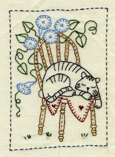 Кошечка легкая на ткани