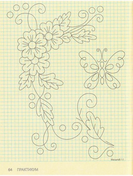 Рисунок вышивки на ткань