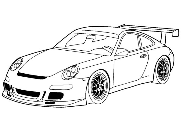 Раскраски Porsche 911 gt3 RS