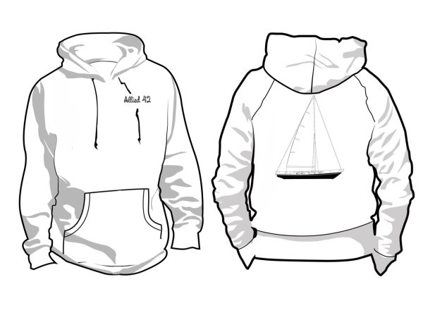 Эскиз толстовки с капюшоном