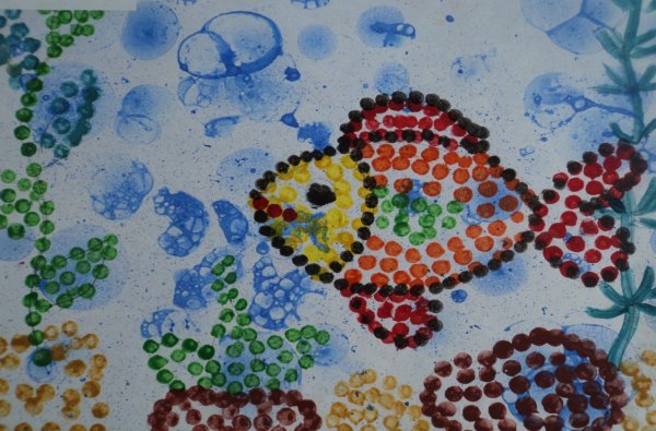 Пуантилизм морские обитатели