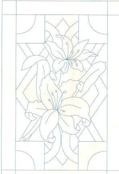 Трафарет для тиснения по фольге