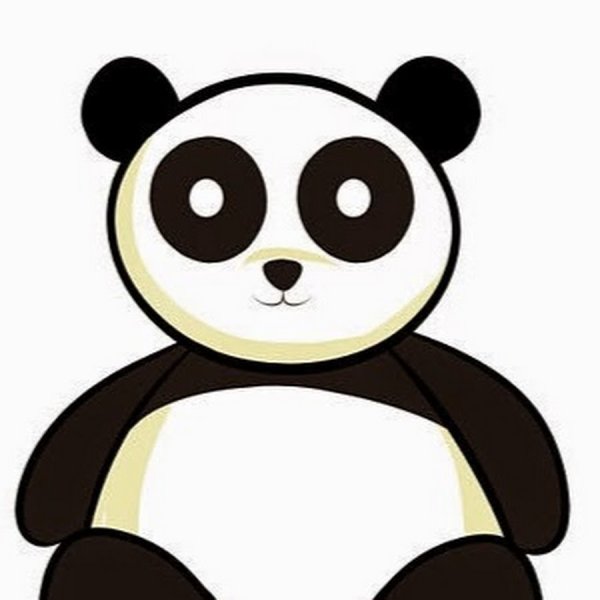 Панда карандашом для детей