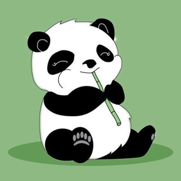 Лёгкие рисунки панды