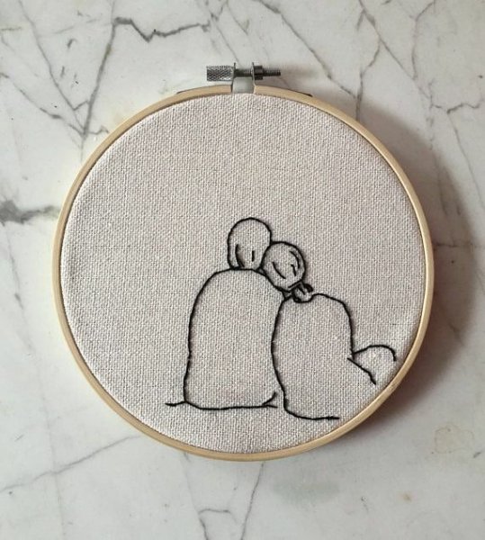 Вышивка гладью Минимализм