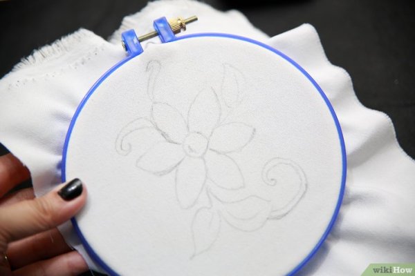 Пяльцы для вышивания с тканью