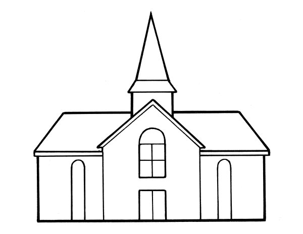 Молитвенный дом раскраска
