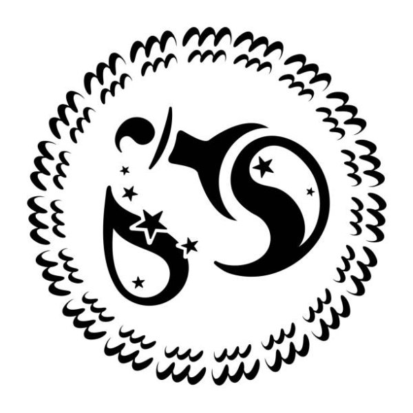 Водолей знак зодиака вектор чб