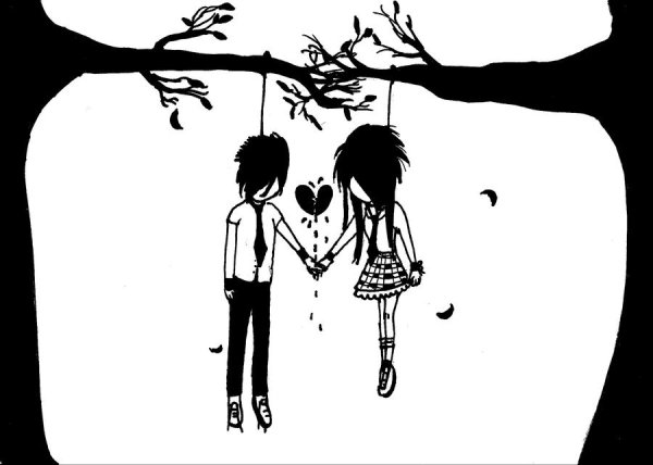 Эмо рисунки любовь