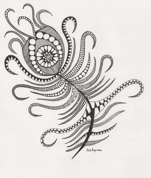 Узоры гелевой ручкой