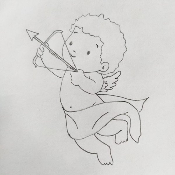 Купидон эскиз