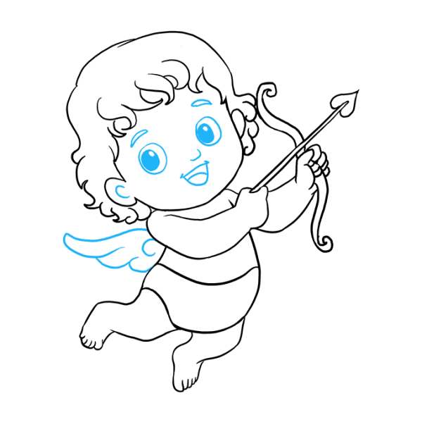 Купидон для срисовки