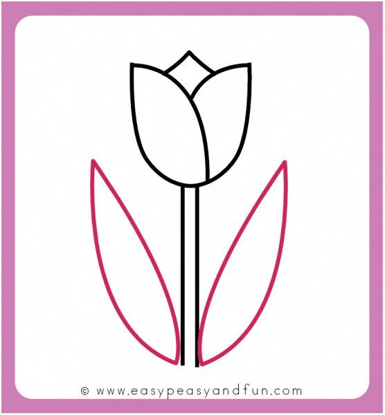 Рисование тюльпанов с детьми