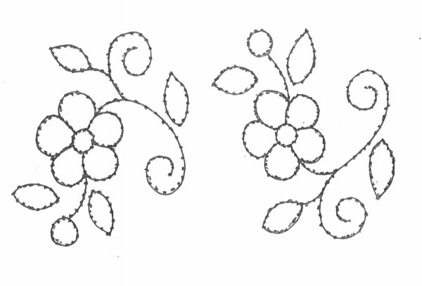 Рисунки для вышивки тамбурным швом для детей