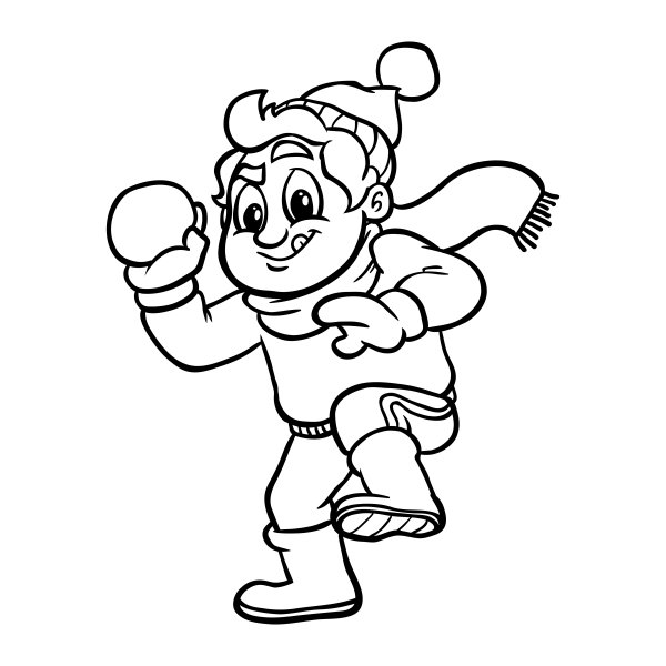 Вытынанка игра в снежки