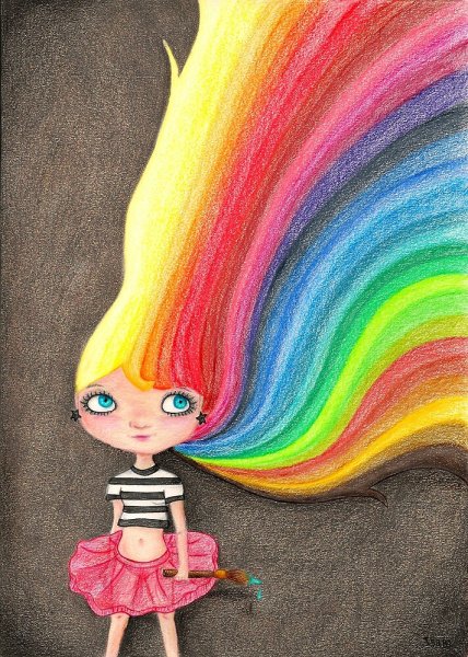 Радужная девочка