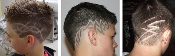 Стрижки для мальчиков с узорами