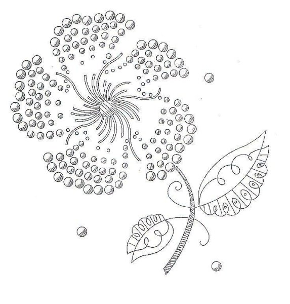 Вышивка по точкам для детей