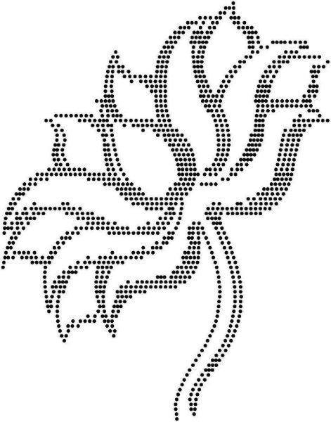 Трафарет для вышивки на картоне