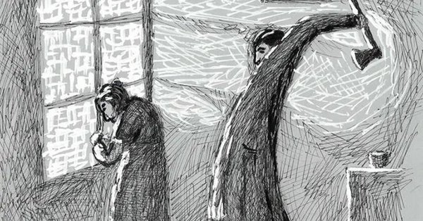 Родион Раскольников и старуха процентщица